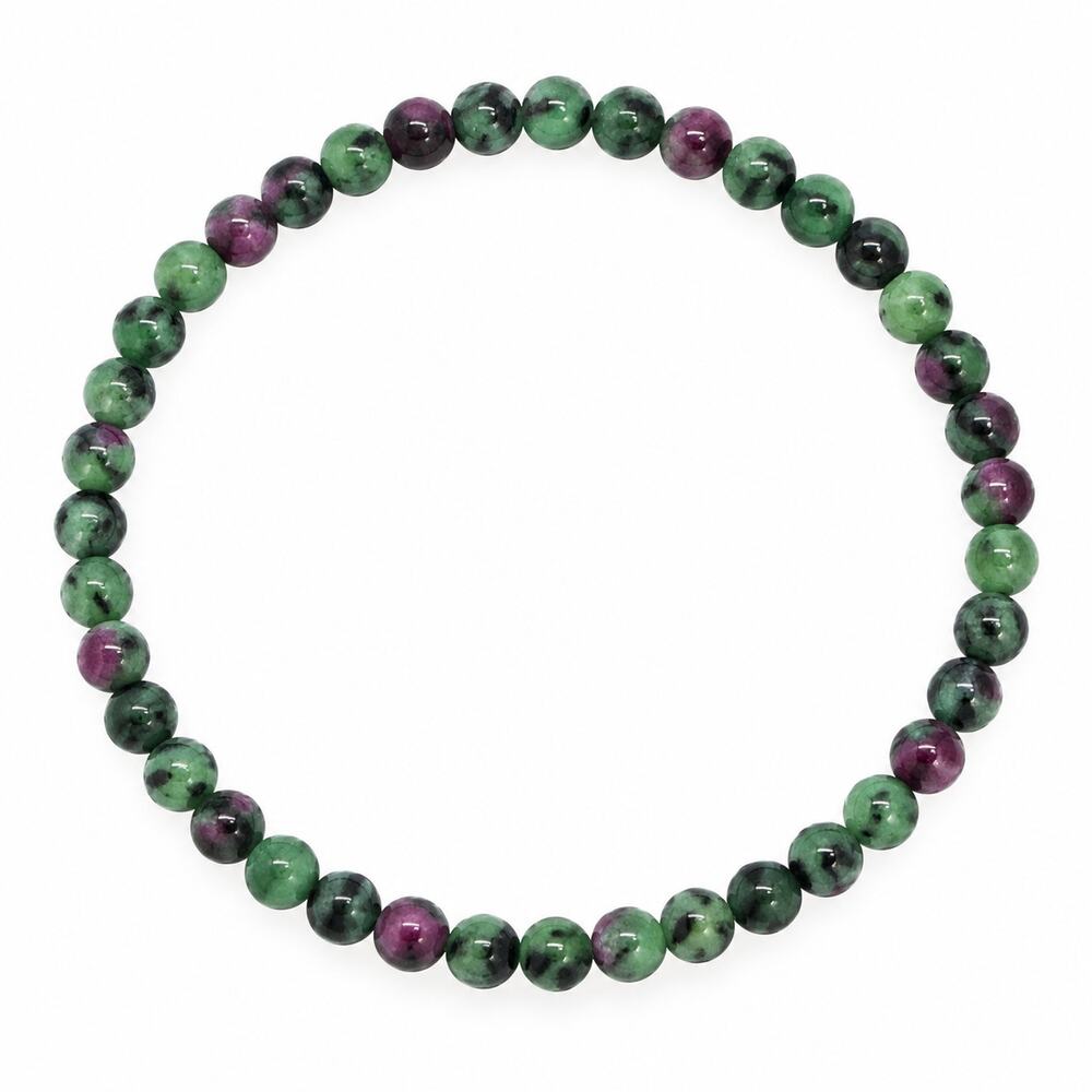 4MM Ruby Zoisite Bracelet